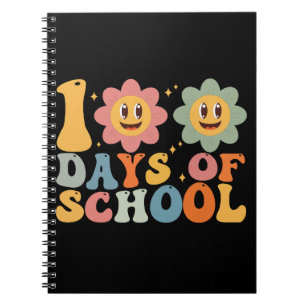 Cuaderno Maestro Niños Retro Groovy 100 Días de Escuela