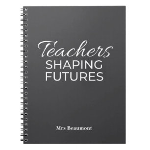 Cuaderno Maestros Formando Futuros Negro Blanco Motivaciona