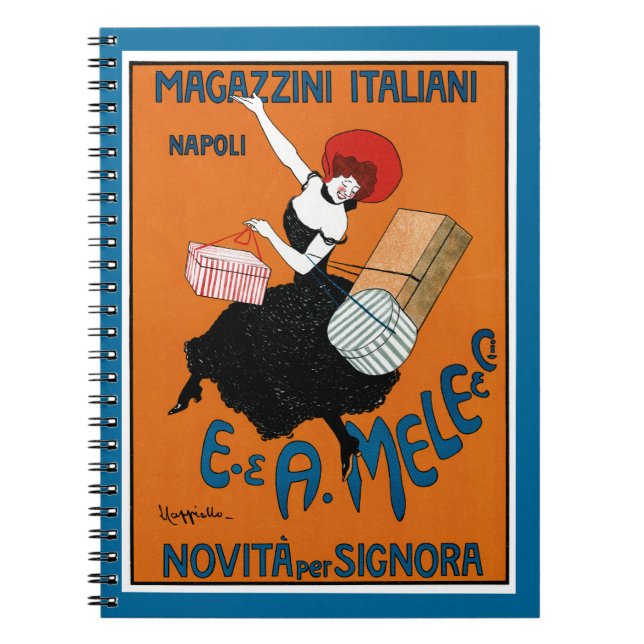 Cuaderno Magazzini Italiani ~ E. A. Mele co. (Frente)