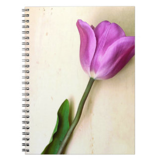 Cuaderno Magenta brillante tulipana poética