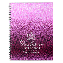 Cuaderno Magenta de la corona que ensucia