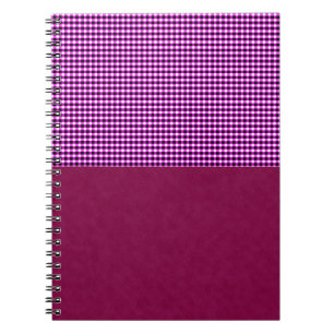 Cuaderno Magenta Denim Y Tartán, Portátil