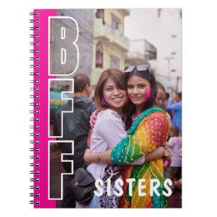Cuaderno Magenta Ilusión Fotográfica Hermanas BFF