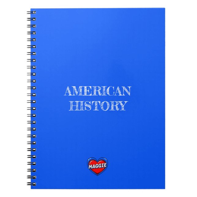 Cuaderno Maggie Corazón Azul (Frente)