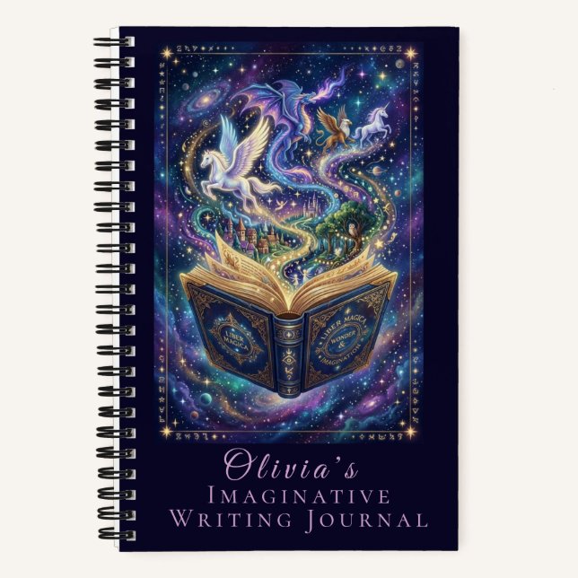 Cuaderno Magia cautivadora personalizable (Anverso)