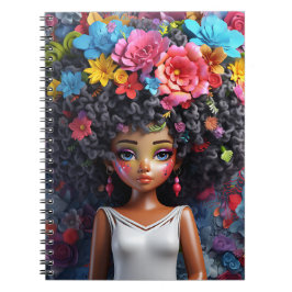 Cuaderno Magia de chica negra melanina chicas de piel moren