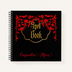 Cuaderno Magia gótica oscura personalizada
