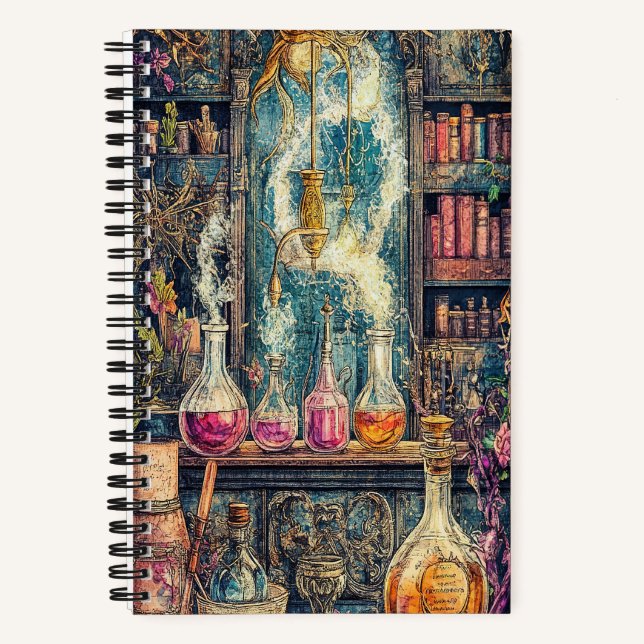 Cuaderno Magia Lab 5,5" x 8,5" portátil espiral (Anverso)