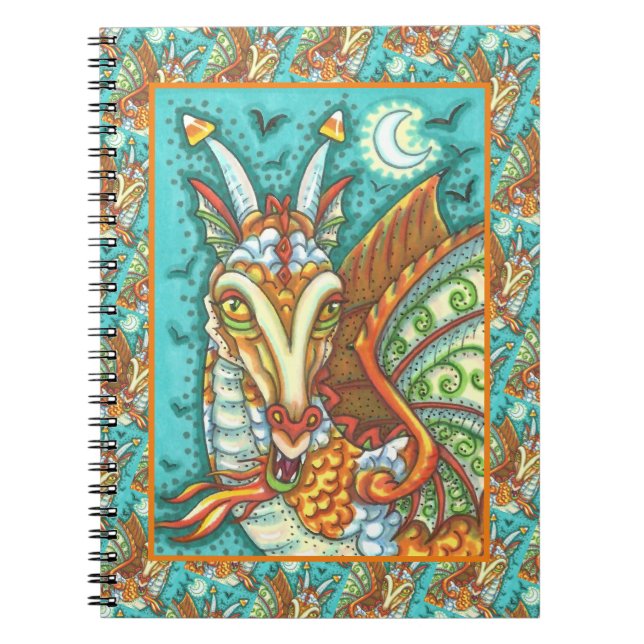CUADERNO MAGIC CANDY CORN DRAGON, HALLOWEEN FANTASY BEAST (Frente)