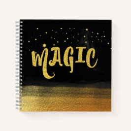 Cuaderno *~* MAGIC Oro y Moda Negra Buenos vibraciones mági