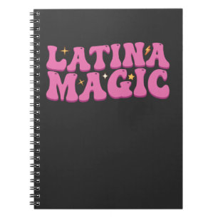 Cuaderno Mágica Latina Groovy Rosa Lindo