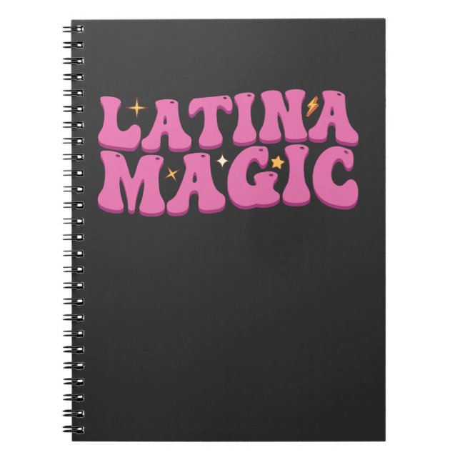 Cuaderno Mágica Latina Groovy Rosa Lindo (Frente)