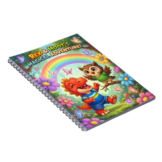 Cuaderno Magical adventure whimsical rainbow kids spiral (Lado Derecho)