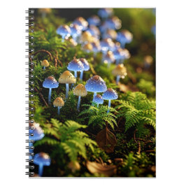Cuaderno Magical Bioluminescent Fungi - Deep Forest