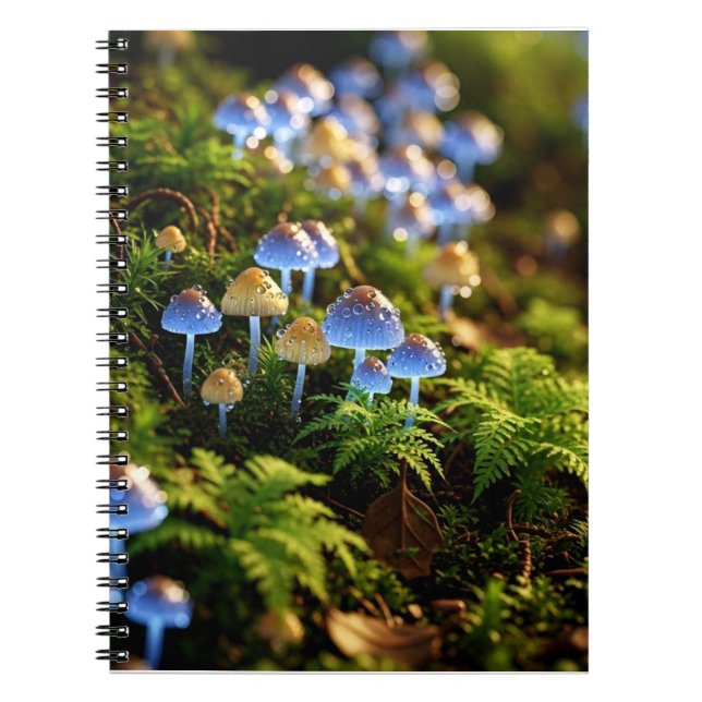 Cuaderno Magical Bioluminescent Fungi - Deep Forest (Frente)