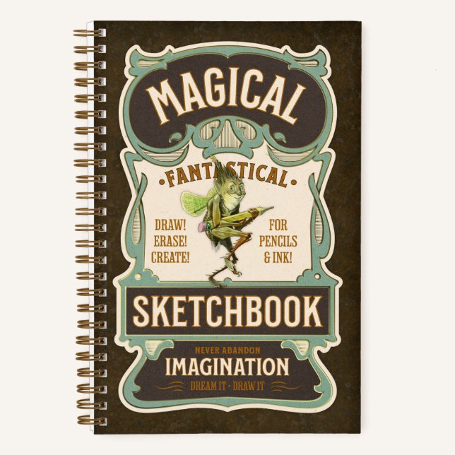 Cuaderno “Magical Fantastical Sketchbook” 5.5 x 8.5" (Anverso)