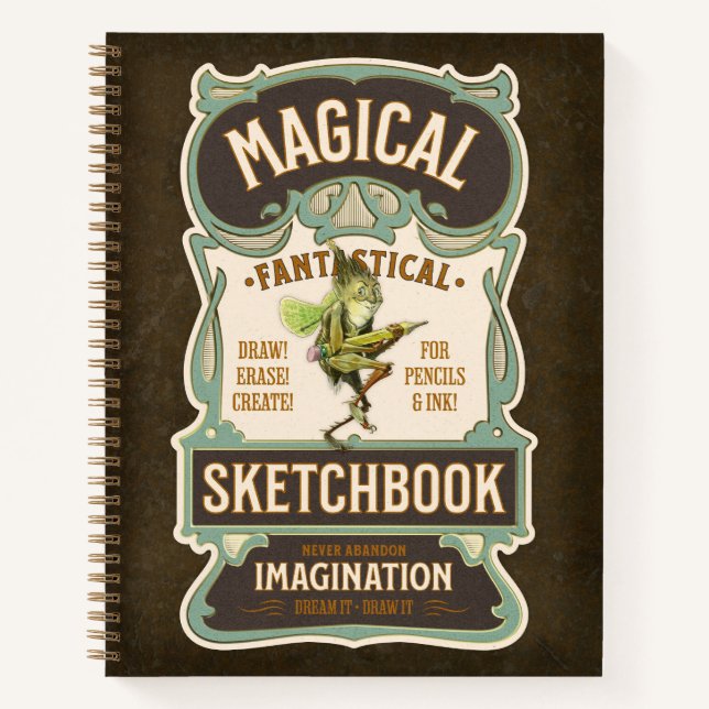 Cuaderno “Magical Fantastical Sketchbook” 8.5 x 11" (Anverso)