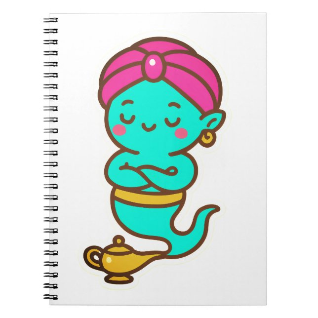 Cuaderno Magical Kawaii Djinn - Espíritu neón (Frente)