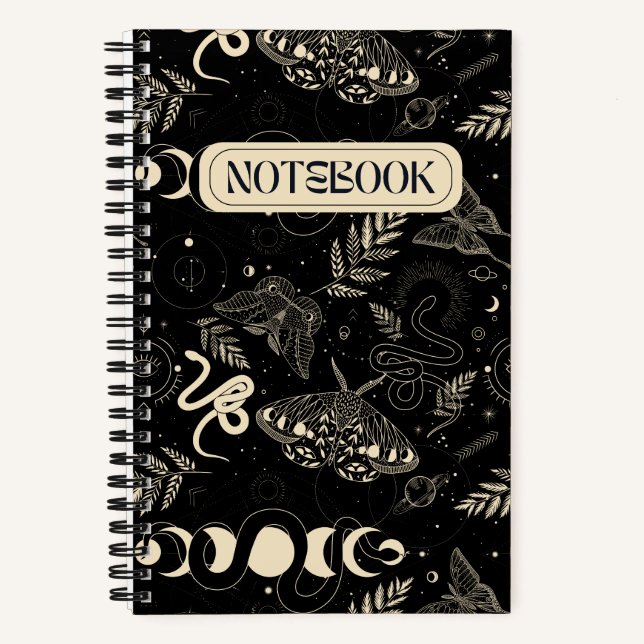 Cuaderno Magical Moon Moth and Snakes (Anverso)