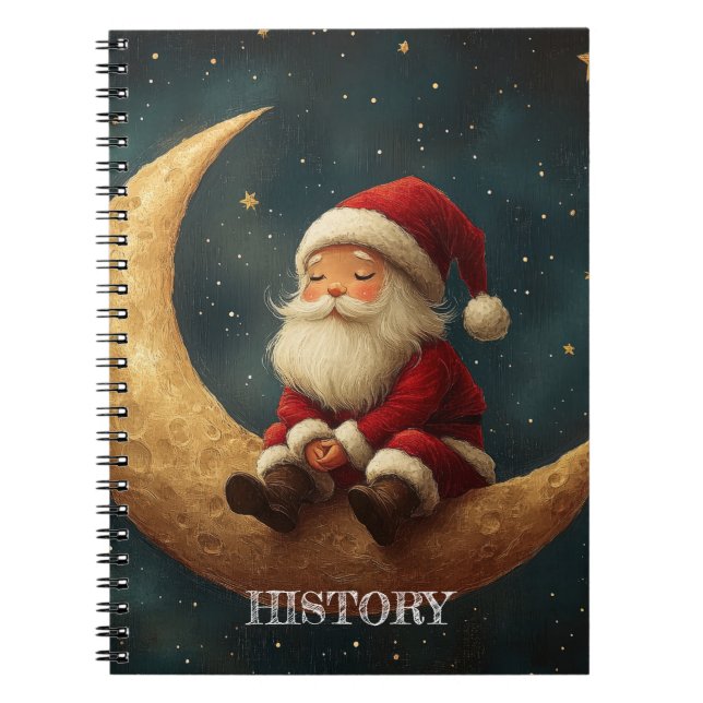 Cuaderno Magical Night with Crescent Moon and Santa Claus (Frente)