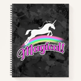 Cuaderno Magical Rainbow Unicorn Retro 80