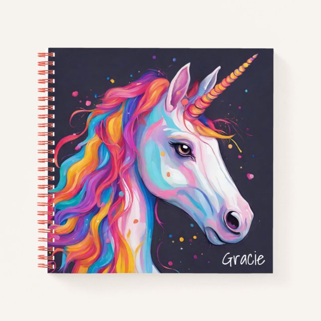 Cuaderno Magical unicornio para bloc de notas (Anverso)