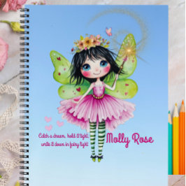 Cuaderno Mágico Azul Personalizado de Hadas para N