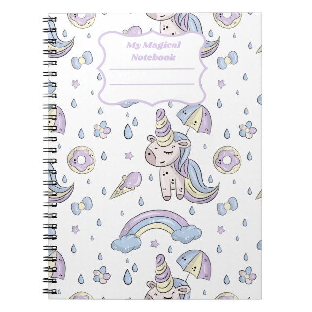 Cuaderno Mágico de Unicornio para Niñas (Frente)