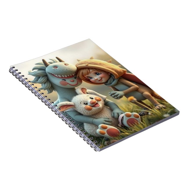 Cuaderno „Magische Freunde im Blütenland“ (Lado Derecho)