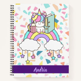 Cuaderno Magnífica Cuta de Arcoiris Unicornio