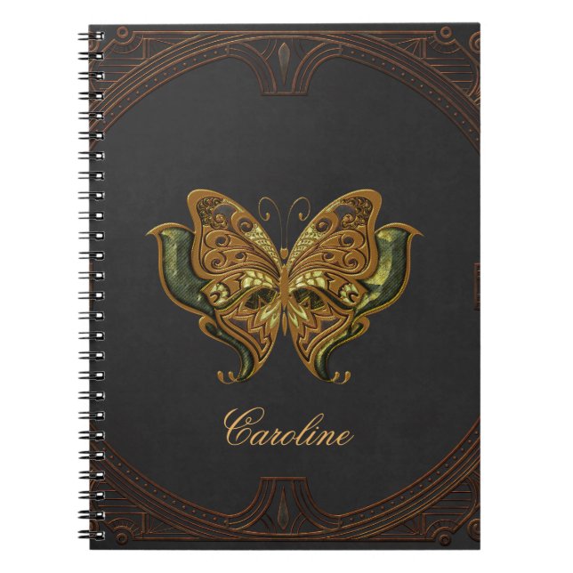 Cuaderno Magnífica mariposa elegante. (Frente)