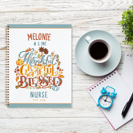 Cuaderno Magnífica tipografía de enfermeras benditas de agr