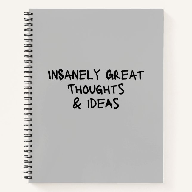 Cuaderno Magníficas reflexiones e ideas divertidas para por (Anverso)