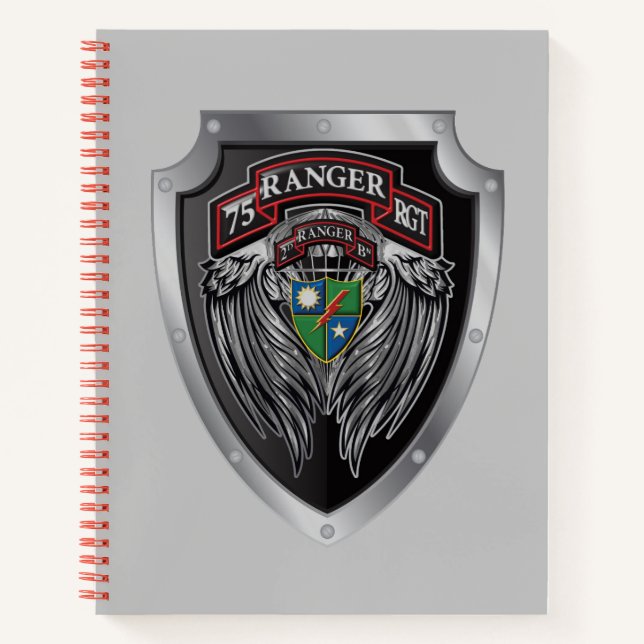 Cuaderno Magnífico 2º Bat 75º Ranger Regimental Scroll (Anverso)