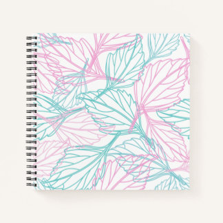 Cuaderno Magnífico bloc de notas con patrón de hoja