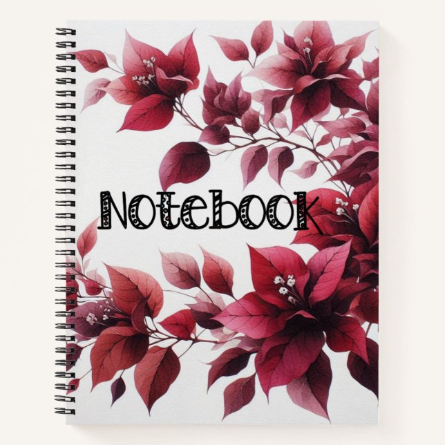 Cuaderno Magnífico bloc de notas impreso en flor (Anverso)