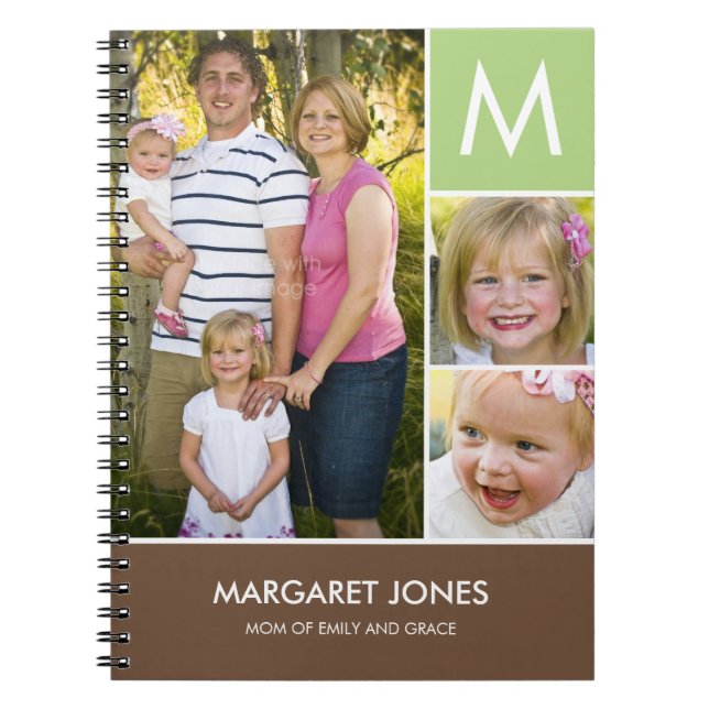 Cuaderno Magnífico bloc de notas inicial personalizado (Frente)