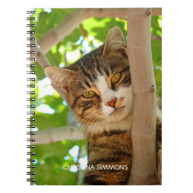 Cuaderno Magnífico bloc de notas personalizado para gato (Frente)