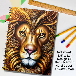 Cuaderno Magnífico León Dorado