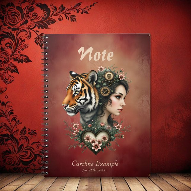 Cuaderno Magnífico mundo floral de steampunk (Subido por el creador)