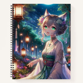 Cuaderno Magnífico paro forestal Anime Catgirl Work/School