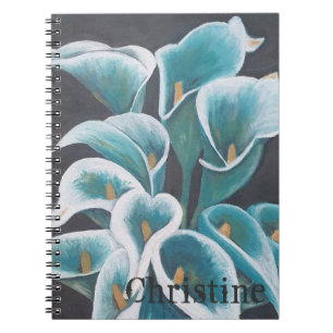 Cuaderno Magnífico portátil personalizado de flores