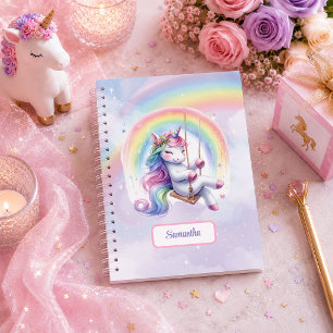 Cuaderno Magnífico Unicornio Rosa Purpura Cumpleaños Person
