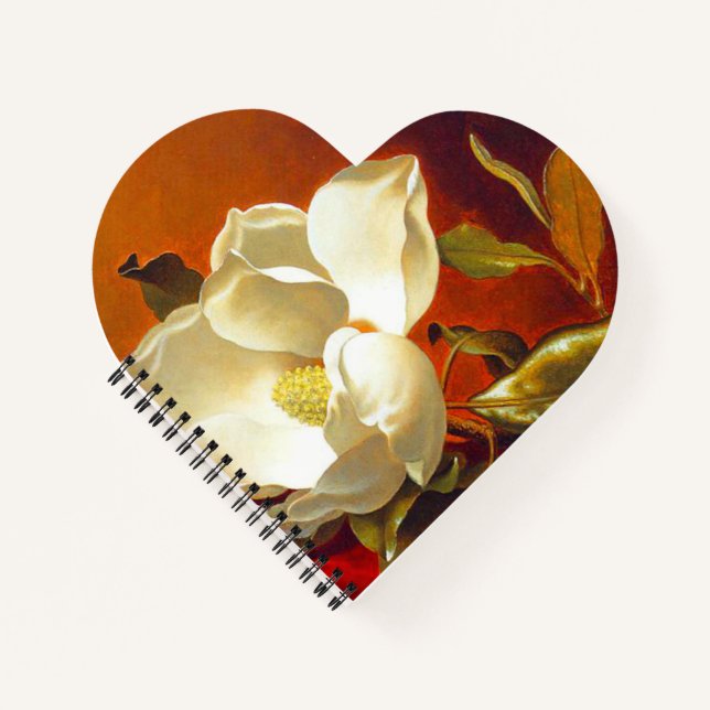 Cuaderno Magnolia en Terciopelo Rojo Martin Johnson Heade (Anverso)