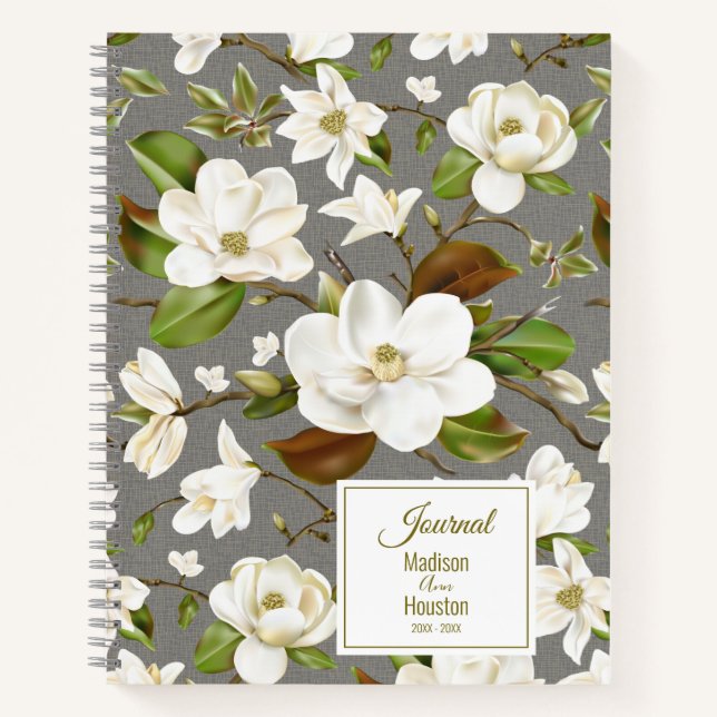 Cuaderno Magnolia Floral Journal (Anverso)