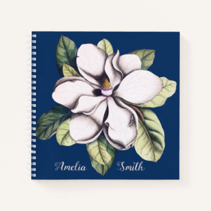Cuaderno Magnolia Flower Monograma