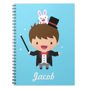 Cuaderno Mago Bonito Truco de Conejo Mágico para Niños Pers