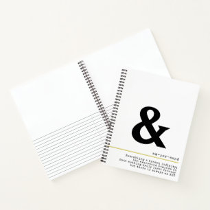 Cuaderno Magpersand Minimal Black Typography