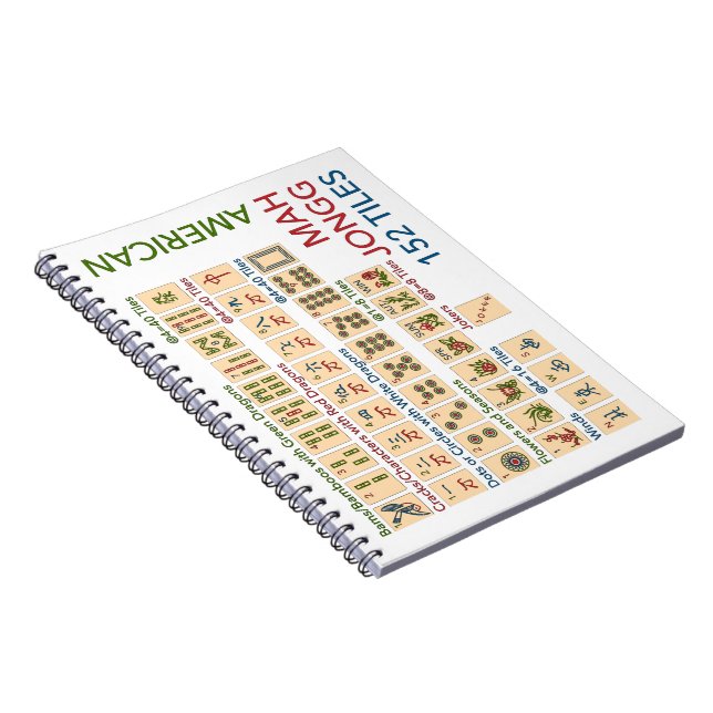 Cuaderno Mah Jongg American Tiles (Lado Derecho)
