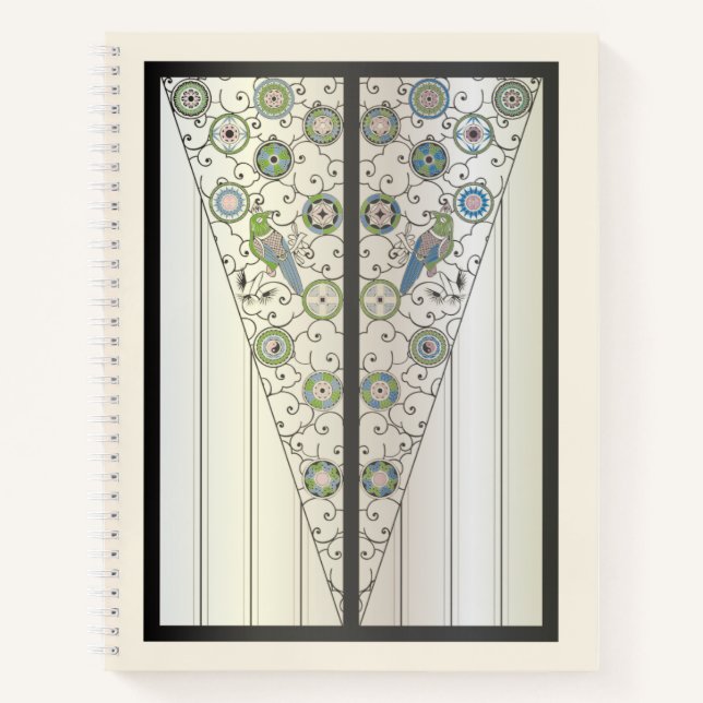 Cuaderno Mah Jongg Art Deco Notebook (Anverso)